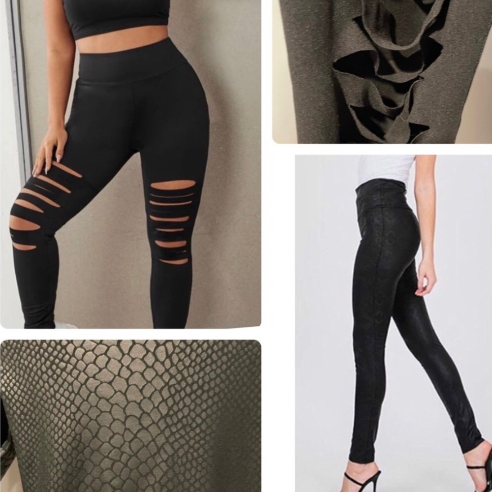 Black leggings set of 2  sz small